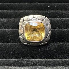John Hardy Citrine Batu Kali Ring Square 925 Silver